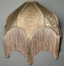 Antique Fabric Fringed Lamp
