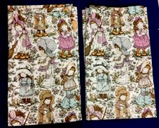 Vintage Retro 70's Sarah Kay Holly Hobby Curtains Girls Bedroom 57”dx66”w#VF*pre
