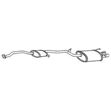 Exhaust Tail Pipe With Back