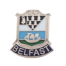 Belfast City Small Pin Badge Northern Ireland