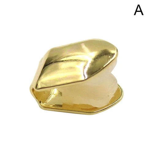 Tooth cap gold plated single - gold,