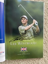 Lee Westwood Autograph