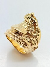 9ct Yellow Solid Gold Saddle