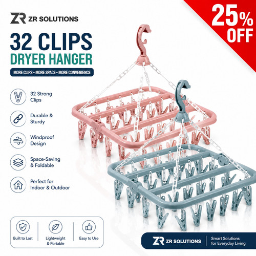 Clip clothes airer - clip, hanger