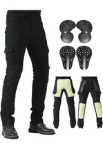 CTBQiTom Motorcycle Trousers Aramid Protective Lining Motorbike Pants W38/L31