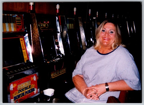 Vtg color snapshot smiling - snapshot,