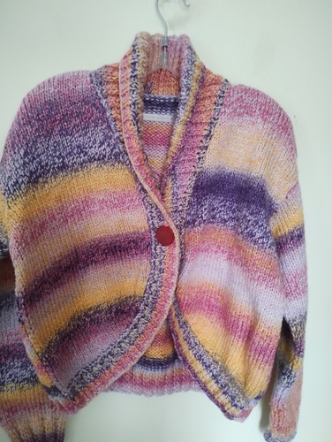 Hand knitted pastel toned - knitted, pastel-toned