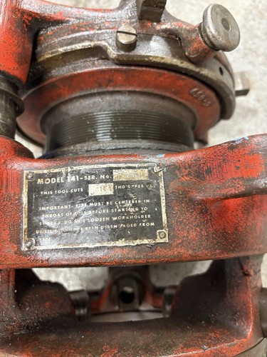Ridgid 141 receding threading - ridgid,
