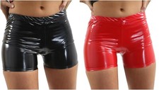 Shorts Pvc Hot Pants Women Wet