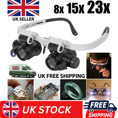25x magnifier loupe - magnifier, led
