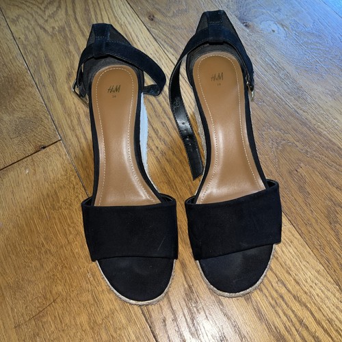 Espadrille wedge sandals - h+m,