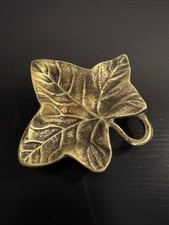 Vintage Brass Leaf Ashtray Pin Dish Key Dish Trinket Dish Ring Holder