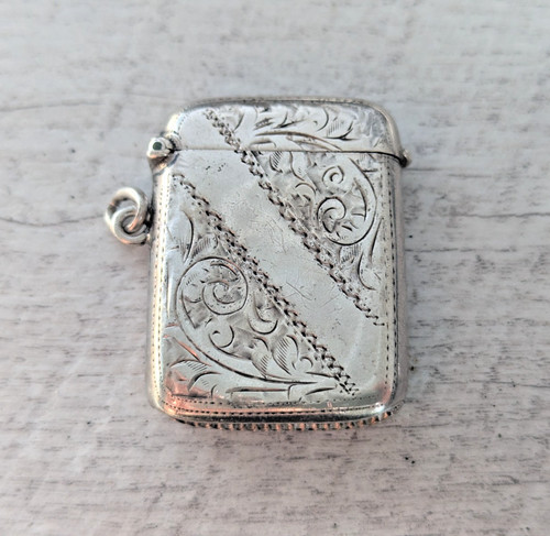 Silver vesta case 1913 - silver,
