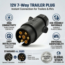 7 Pin Towing Electrics Plug &