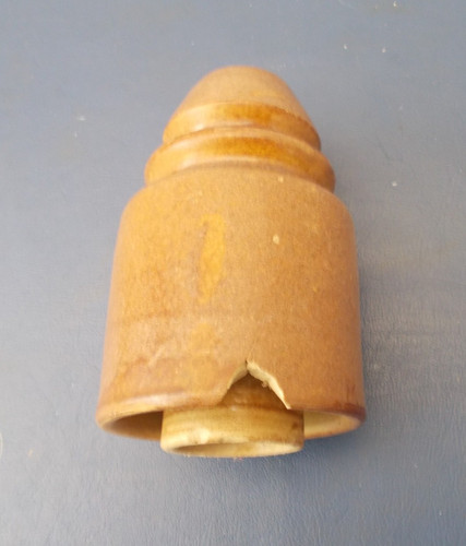 Gpo brown ceramic telegraph - gpo,