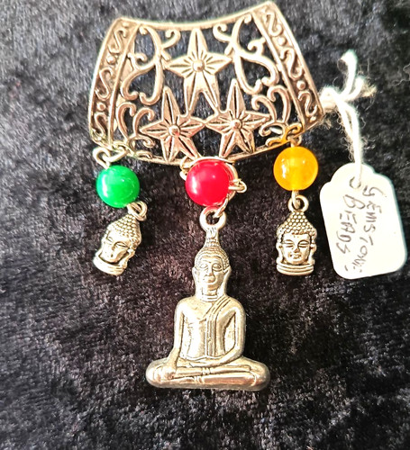 Large tibetan silver buddha - tibetan,