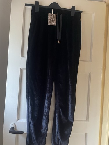 Ladies black velour - velour, effect