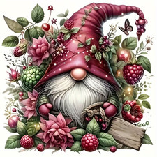Gnome Berries Floral Diamond