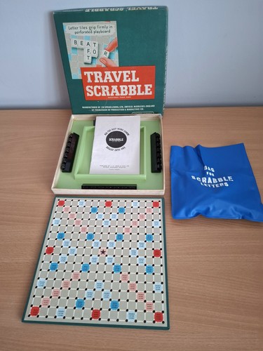 Vintage travel scrabble board - travel,