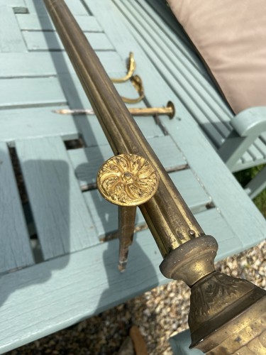 Antique french curtain - curtain, pole