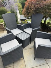 Keter Vermont Balcony Set 4 Seater Rattan