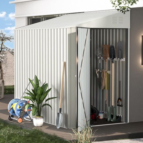 Outdoor lean storage shed - lean, to