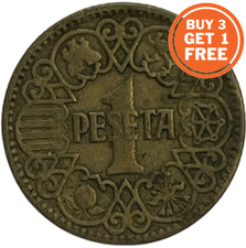 1 PESETA SPANISH COIN - CHOICE