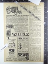 1926 ADVERTISING for Wallis