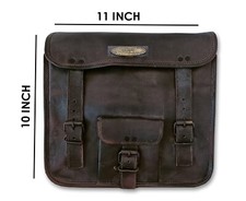 Real Leather Motorcycle Saddle