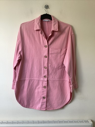 Zara pink oversized denim - zara,