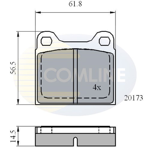 Brake pads set for - volvo, 240