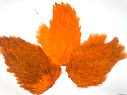3pcs dyed hen saddle feathers - saddle,