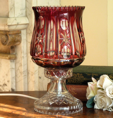 Crystal table lamp desk - table,
