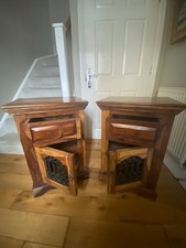 Jali Sheesham Bedside Cabinet - Left & Right (Priced each)