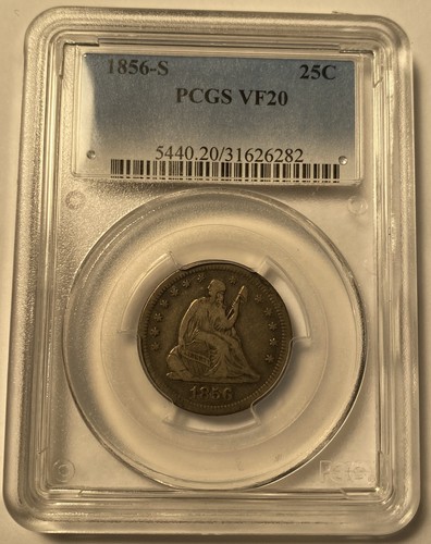 1856 seated liberty - 1856-s,