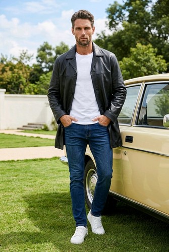 Leather lld mens jacket - mens,