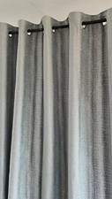 Next Teal Metallic Stripe  Eyelet Curtains 112x229cm(43x90")