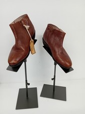 FAT FACE Lytham Ankle Boots UK 4 Women’s Leather Brown Zip Closure - K728