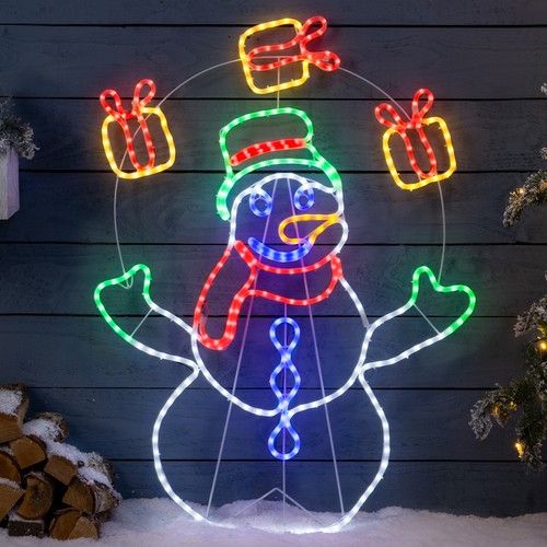 Snowman rope light outdoor - snowman,