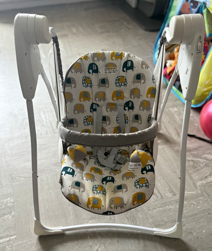 Graco baby swing - swing, elephant