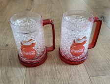 Coca Cola Chiller Mug Santa Crackle Ice Effect - X2 Mugs