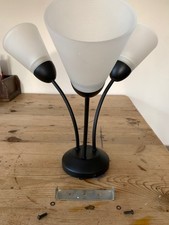 Modern Classic Matt Black 3 Arm Ceiling Light Fitting for Bedroom or Lounge