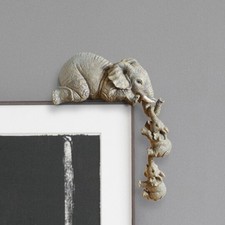 Trio Resin Elephant Statues
