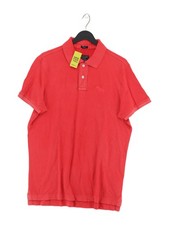 Abercrombie & Fitch Men's Polo XL Red 100% Cotton Basic