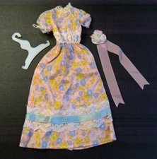 TLC Pedigree Sindy doll 'BRIDESMAID PINK' DRESS + Clothes Hanger 1970's.