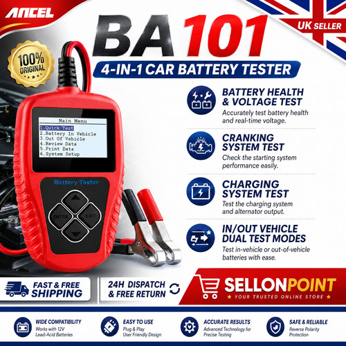 Ancel ba101 car battery tester - ancel,