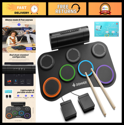 Upgraded pad electric drum - 7-pad,