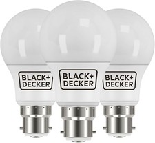 3x LED GLS Light Bulbs 7.3W B22 Bayonet Base Daylight 6500K Non-Dimmable 806lm