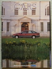 FORD Car Range Sales Brochure July/Aug 1985 #FA221/108 Escort XR3i Orion XR4x4