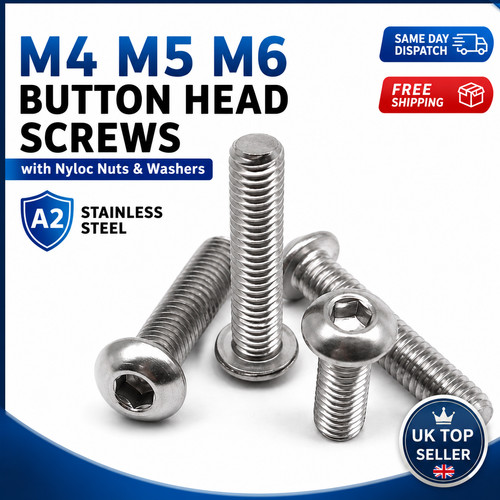 Button head screws - head,